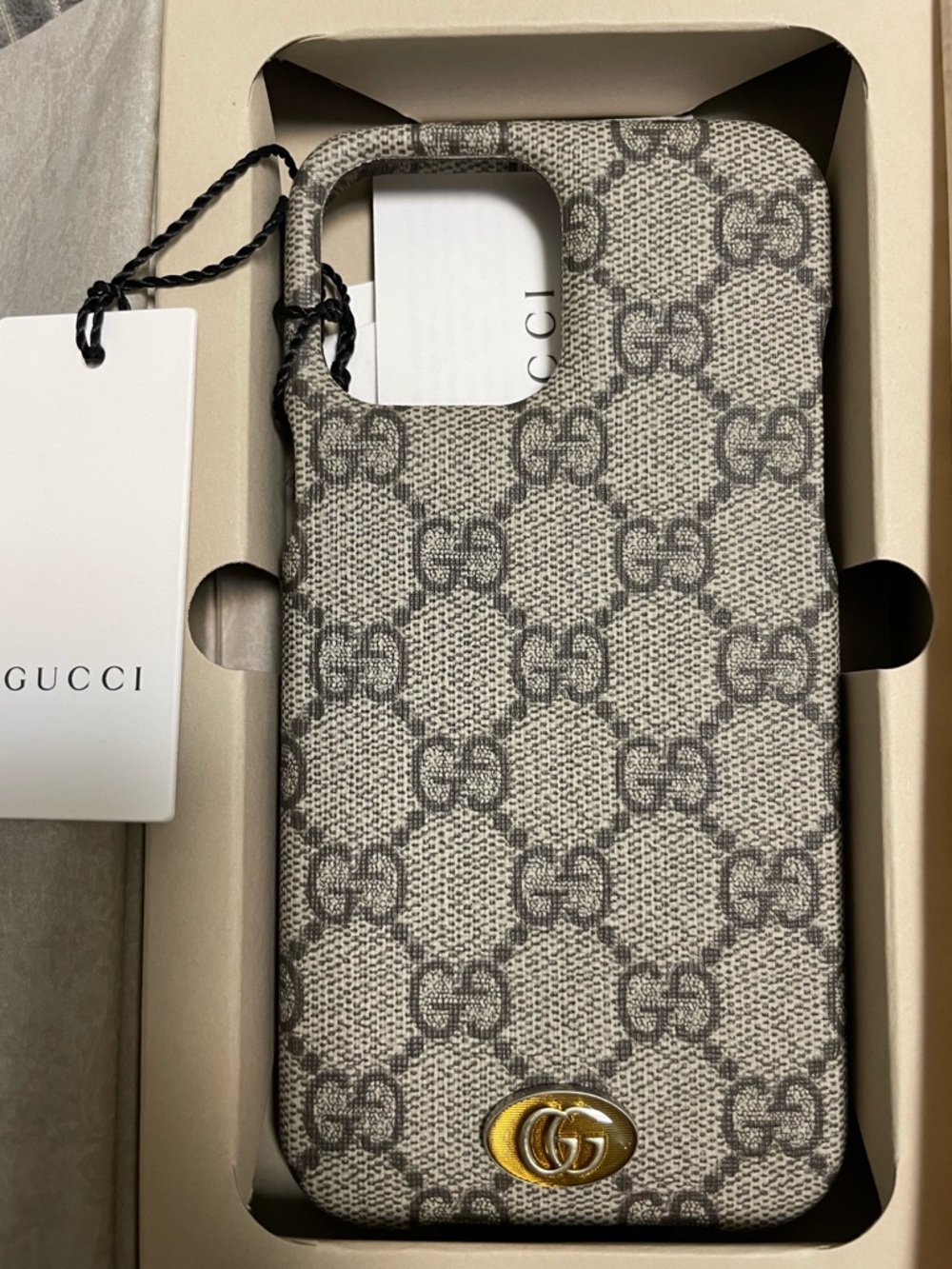 NWT New in a Box Gucci GG iPhone 13Pro Max Case